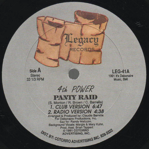 4th Power - Panty Raid (12") (Very Good Plus (VG+))