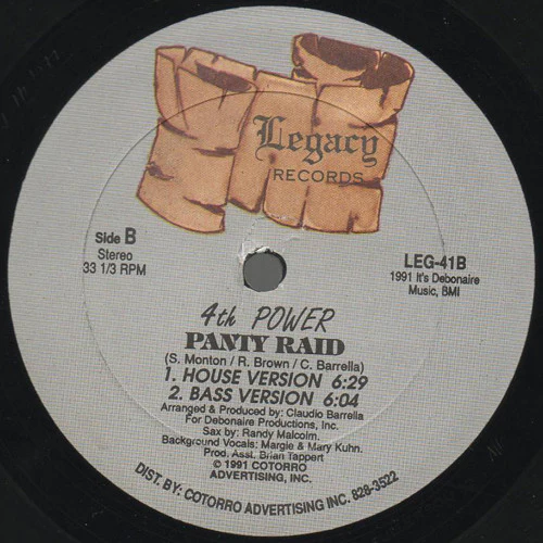 4th Power - Panty Raid (12") (Very Good Plus (VG+)) - Image 2