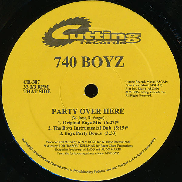 740 Boyz - Party Over Here (12") (Near Mint (NM or M-)) - Image 4