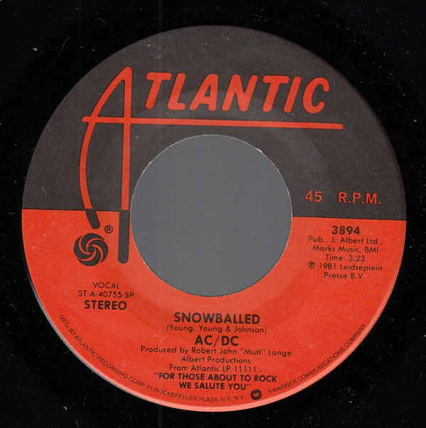 AC/DC - Let's Get It Up / Snowballed (7") (Very Good Plus (VG+)) - Image 4