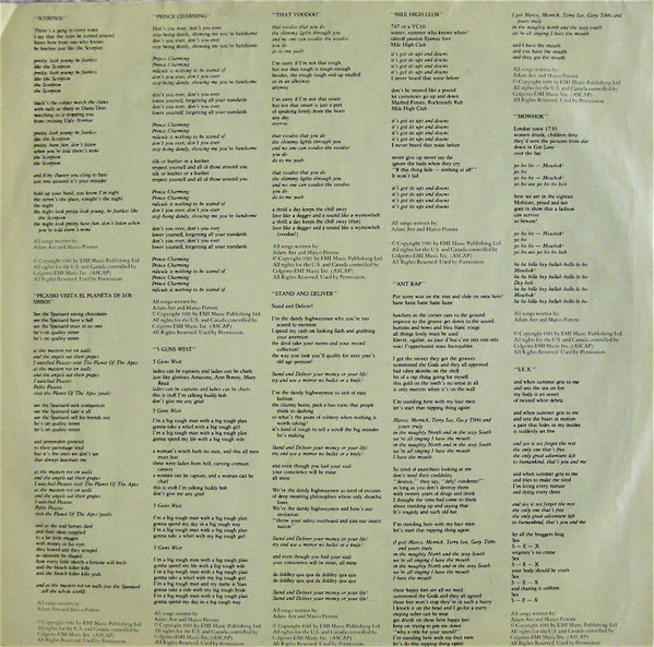 Adam And The Ants - Prince Charming (LP) (Very Good Plus (VG+)) - Image 4