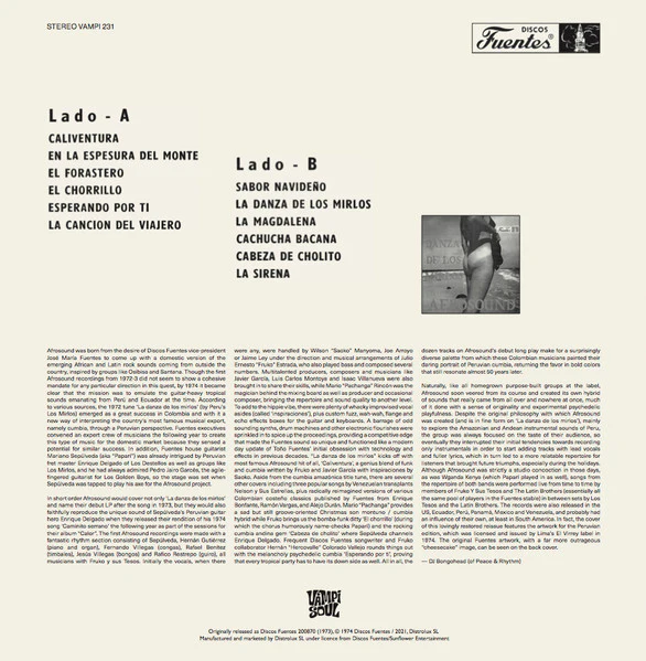 Afrosound - La Danza de Los Mirlos (LP) (Mint (M)) - Image 2
