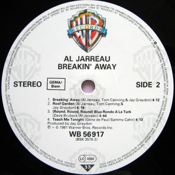 Al Jarreau - Breakin' Away (LP) (Mint (M)) - Image 4