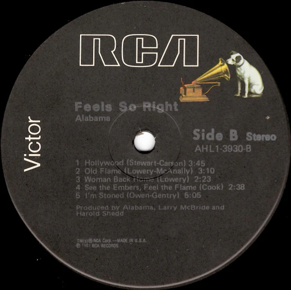 Alabama - Feels So Right (LP) (Near Mint (NM or M-)) - Image 4