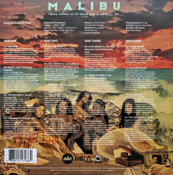 Anderson .Paak - Malibu (2xLP) (Mint (M)) - Image 2