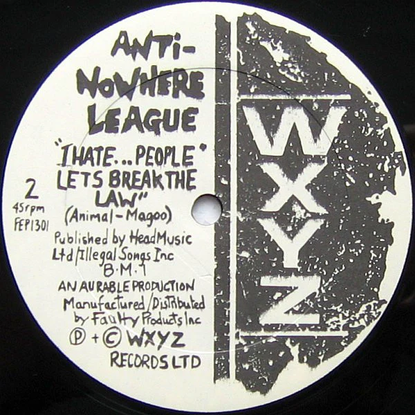 Anti-Nowhere League - I Hate...People (12") (Near Mint (NM or M-)) - Image 5