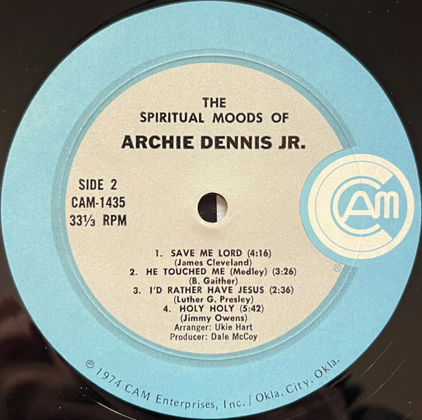 Archie Dennis - The Spiritual Moods Of Archie Dennis, Jr. (LP) (Near Mint (NM or M-)) - Image 4