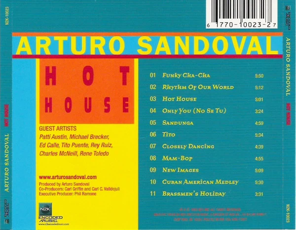 Arturo Sandoval - Hot House (CD) (Near Mint (NM or M-)) - Image 2