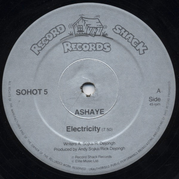 Ashaye - Electricity (12") (Near Mint (NM or M-)) - Image 3