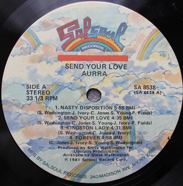 Aurra - Send Your Love (LP) (Very Good Plus (VG+)) - Image 3