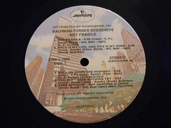 Bachman-Turner Overdrive - Not Fragile (LP) (Mint (M)) - Image 4