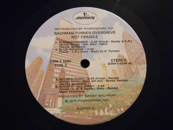 Bachman-Turner Overdrive - Not Fragile (LP) (Mint (M)) - Image 5
