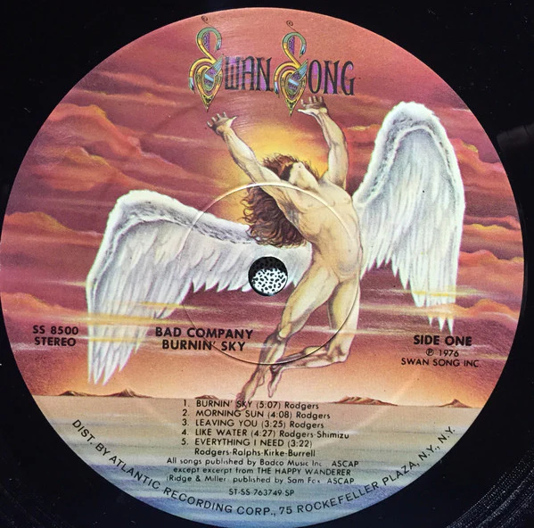 Bad Company  - Burnin' Sky (LP) (Mint (M)) - Image 4