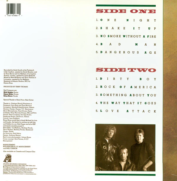 Bad Company - Dangerous Age (LP) (Very Good Plus (VG+)) - Image 2