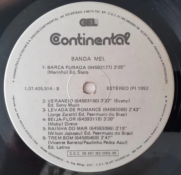 Banda Mel - Banda Mel (LP) (Near Mint (NM or M-)) - Image 4