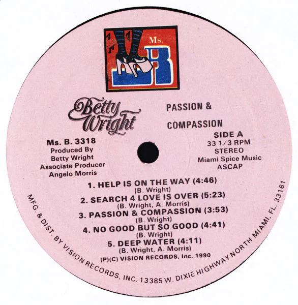 Betty Wright - Passion & Compassion (LP) (Very Good Plus (VG+)) - Image 4
