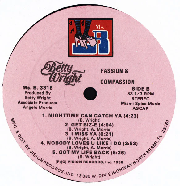 Betty Wright - Passion & Compassion (LP) (Very Good Plus (VG+)) - Image 5