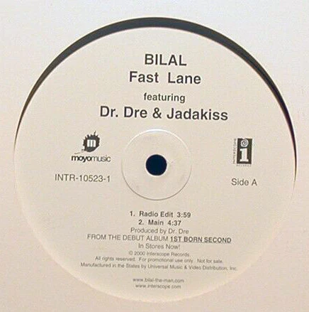 Bilal - Fast Lane (12") (Mint (M)) - Image 2