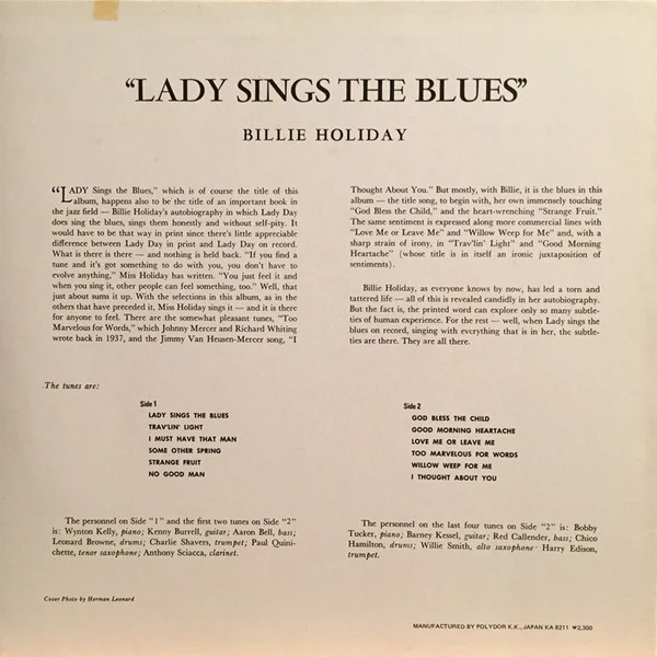 Billie Holiday - Lady Sings The Blues (LP) (Near Mint (NM or M-)) - Image 4