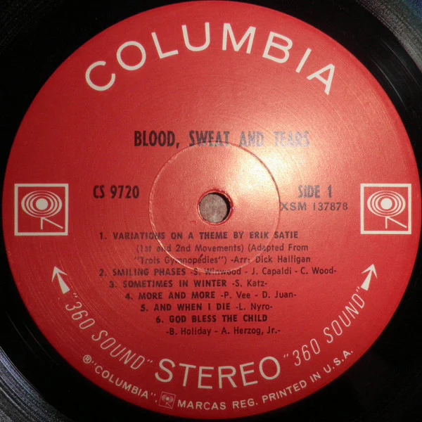 Blood, Sweat And Tears - Blood, Sweat And Tears (LP) (Very Good Plus (VG+)) - Image 4