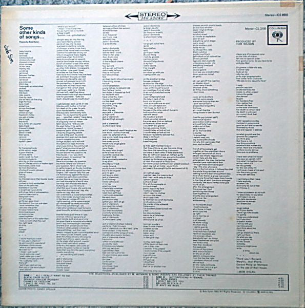 Bob Dylan - Another Side Of Bob Dylan (LP) (Very Good Plus (VG+)) - Image 2