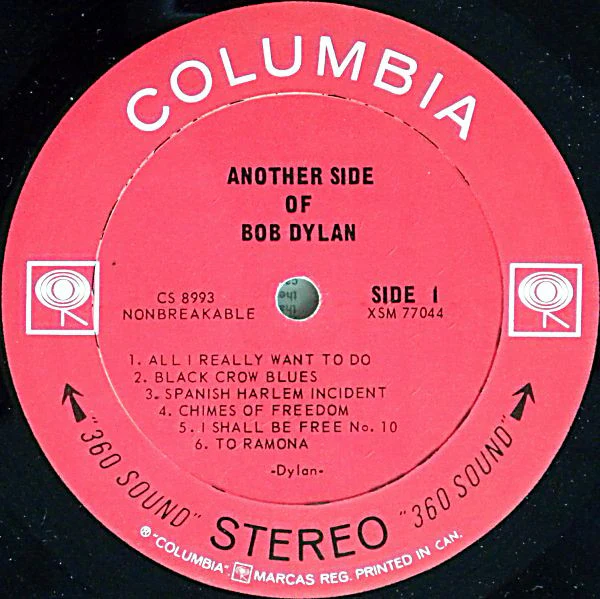 Bob Dylan - Another Side Of Bob Dylan (LP) (Very Good Plus (VG+)) - Image 3