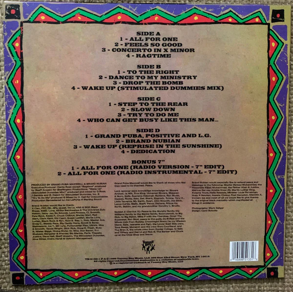 Brand Nubian - One For All (2xLP) (Mint (M)) - Image 3