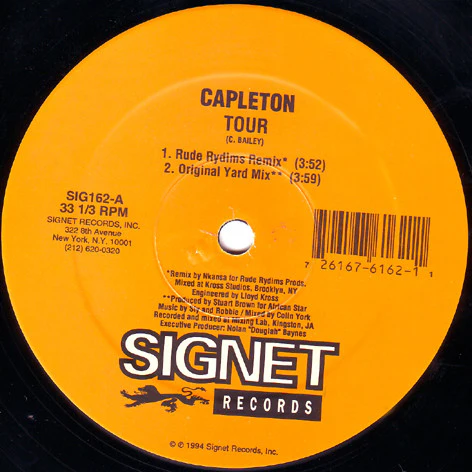 Capleton - Tour (12") (Very Good Plus (VG+))