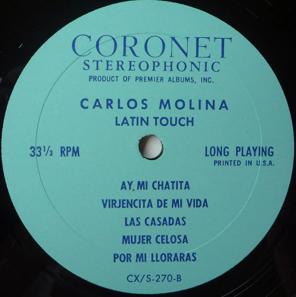 Carlos Molina And His Orchestra - Latin Touch (LP) (Very Good Plus (VG+)) - Image 4