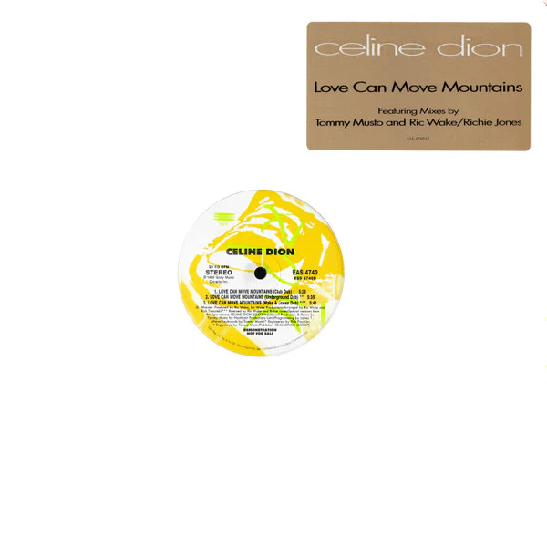 Céline Dion - Love Can Move Mountains (12") (Near Mint (NM or M-)) - Image 4