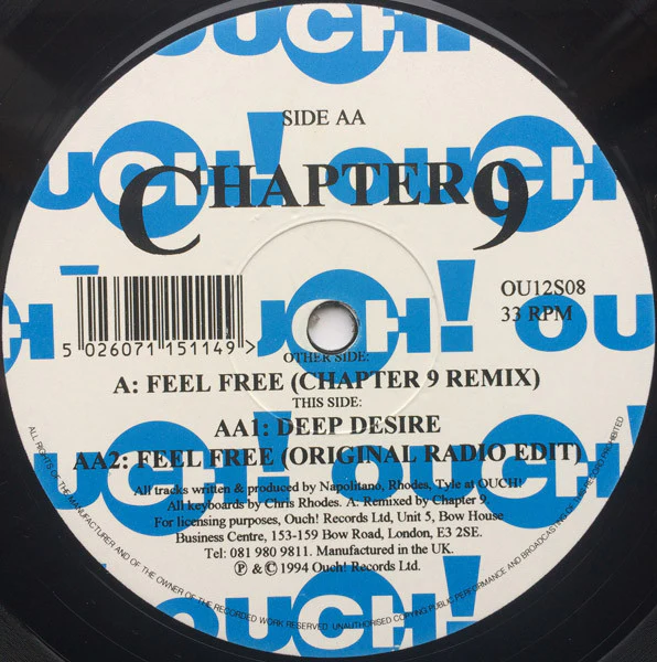Chapter 9 - Feel Free (Chapter 9 Remix) (12") (Near Mint (NM or M-))