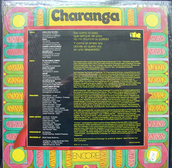 Charanga 76 - Encore (Charanga 76 In 77) (LP) (Very Good Plus (VG+)) - Image 4