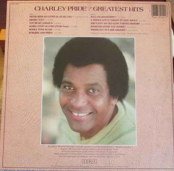 Charley Pride - Greatest Hits (LP) (Mint (M)) - Image 2