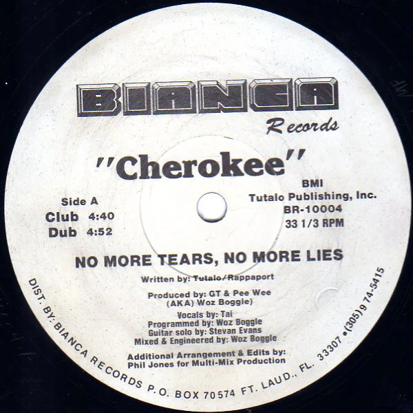 Cherokee - No More Tears, No More Lies (12") (Very Good Plus (VG+))