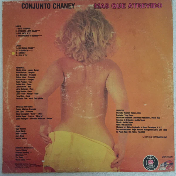 Conjunto Chaney - Más Que Atrevido (LP) (Very Good Plus (VG+)) - Image 2