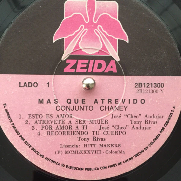 Conjunto Chaney - Más Que Atrevido (LP) (Very Good Plus (VG+)) - Image 3