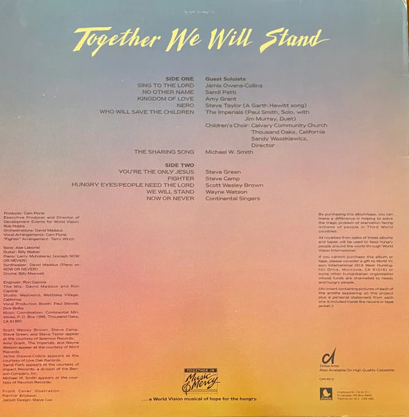 Continental Singers - Together We Will Stand (LP) (Mint (M)) - Image 2