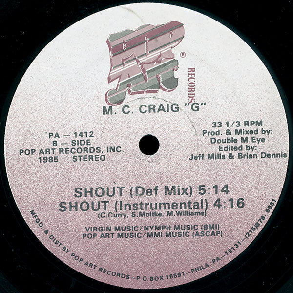 Craig G - Shout (12") (Very Good Plus (VG+)) - Image 2