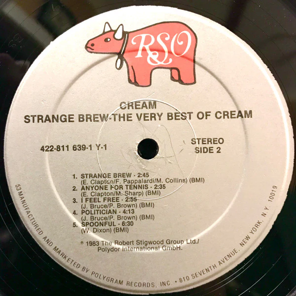 Cream - Strange Brew - The Very Best Of Cream (LP) (Near Mint (NM or M-)) - Image 4