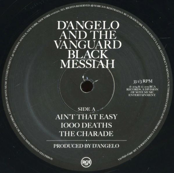 D'Angelo And The Vanguard - Black Messiah (2xLP) (Mint (M)) - Image 5
