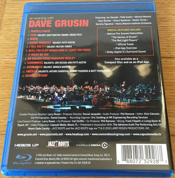 Dave Grusin - An Evening With Dave Grusin (Blu-ray) (Mint (M)) - Image 3
