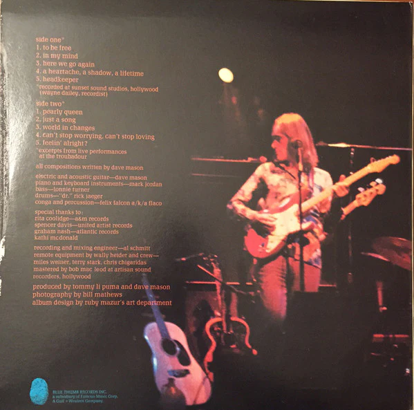 Dave Mason - Headkeeper (LP) (Mint (M)) - Image 2