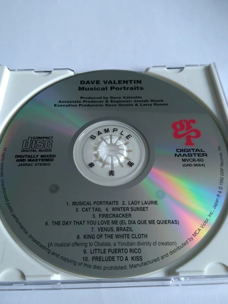 Dave Valentin - Musical Portraits (CD) (Mint (M)) - Image 3