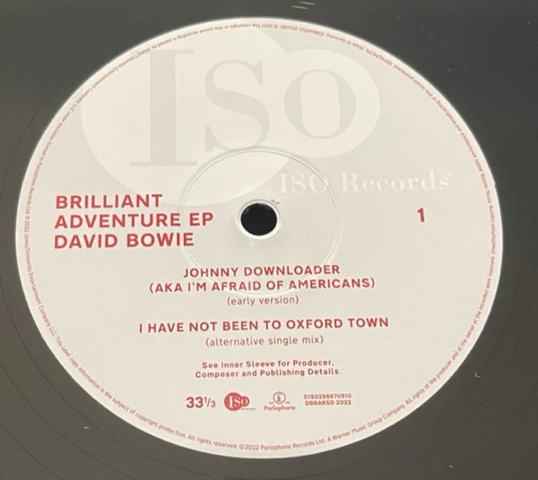 David Bowie - Brilliant Adventure EP (12") (Mint (M)) - Image 3