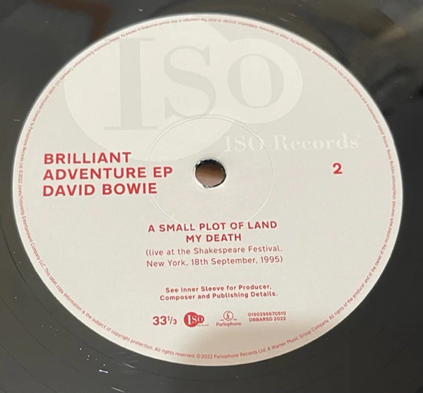 David Bowie - Brilliant Adventure EP (12") (Mint (M)) - Image 4