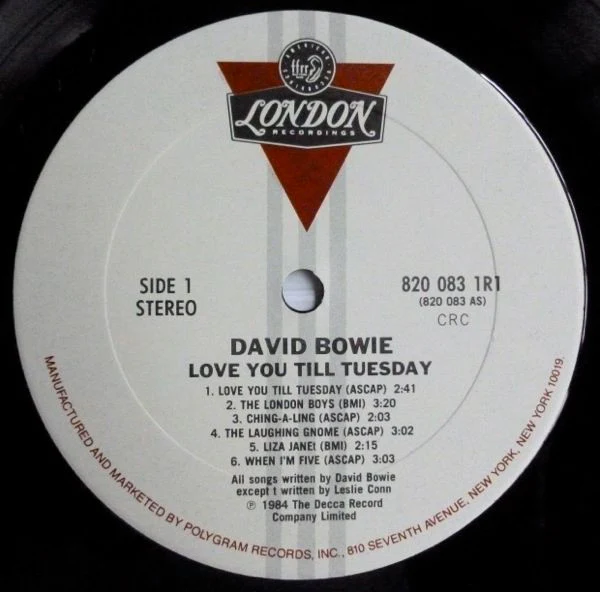 David Bowie - Love You Till Tuesday (LP) (Near Mint (NM or M-)) - Image 3