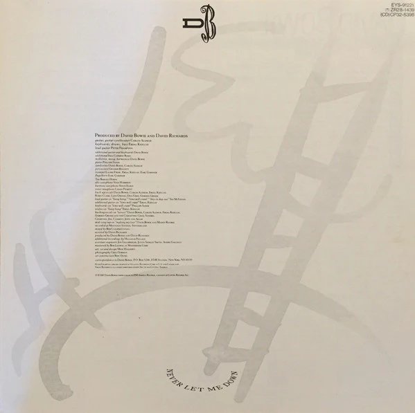 David Bowie - Never Let Me Down (LP) (Near Mint (NM or M-)) - Image 3