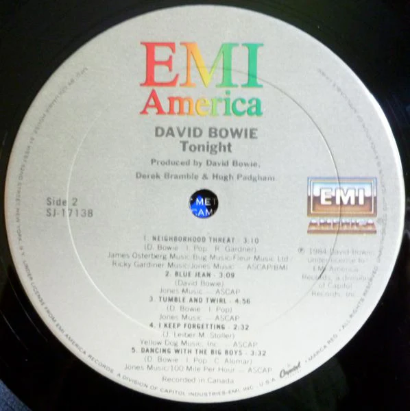 David Bowie - Tonight (LP) (Near Mint (NM or M-)) - Image 4