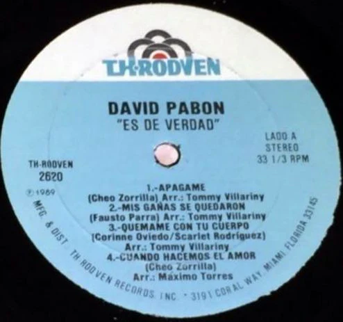 David Pabón - ...Es De Verdad! (LP) (Very Good Plus (VG+)) - Image 3