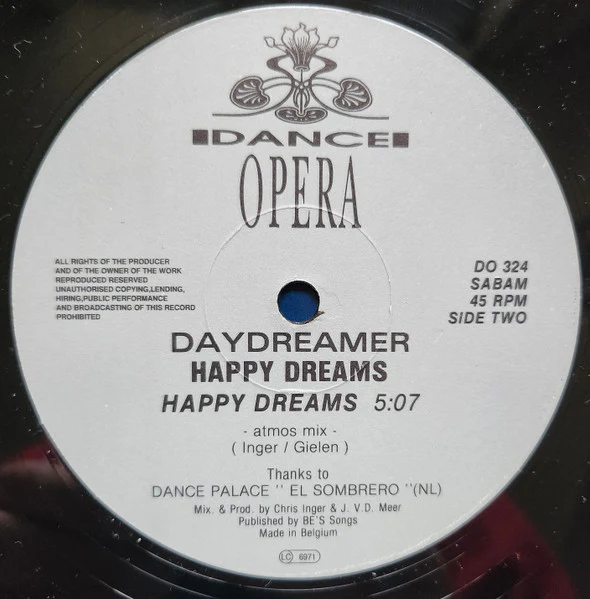 Daydreamer - Happy Dreams (12") (Very Good Plus (VG+)) - Image 4